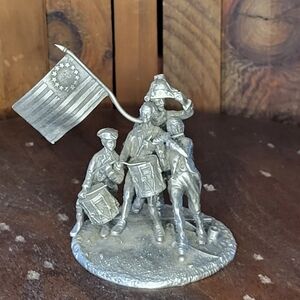 Hudson Pewter "The Spirit of 1776" bicentennial commemorative figurine